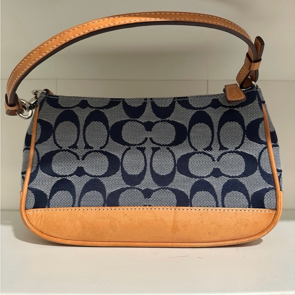 SOLD - Y2K Vintage Coach Blue Demi Mini Bag 6094